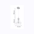 Inlight Fotistiko Orofis Metalliko Plega Lefko E27 F16X26cm 4024